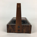 Japanese Tobacco Bon Vtg Wood Smoking Tray Box Tea Ceremony Brown UR672