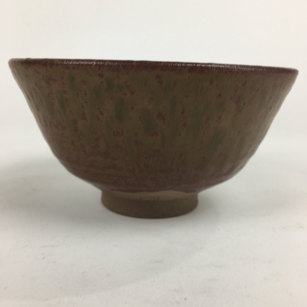 Japanese Tokoname Ware Ceramic Green Tea Bowl Vtg Chawan Boxed Pottery PX594
