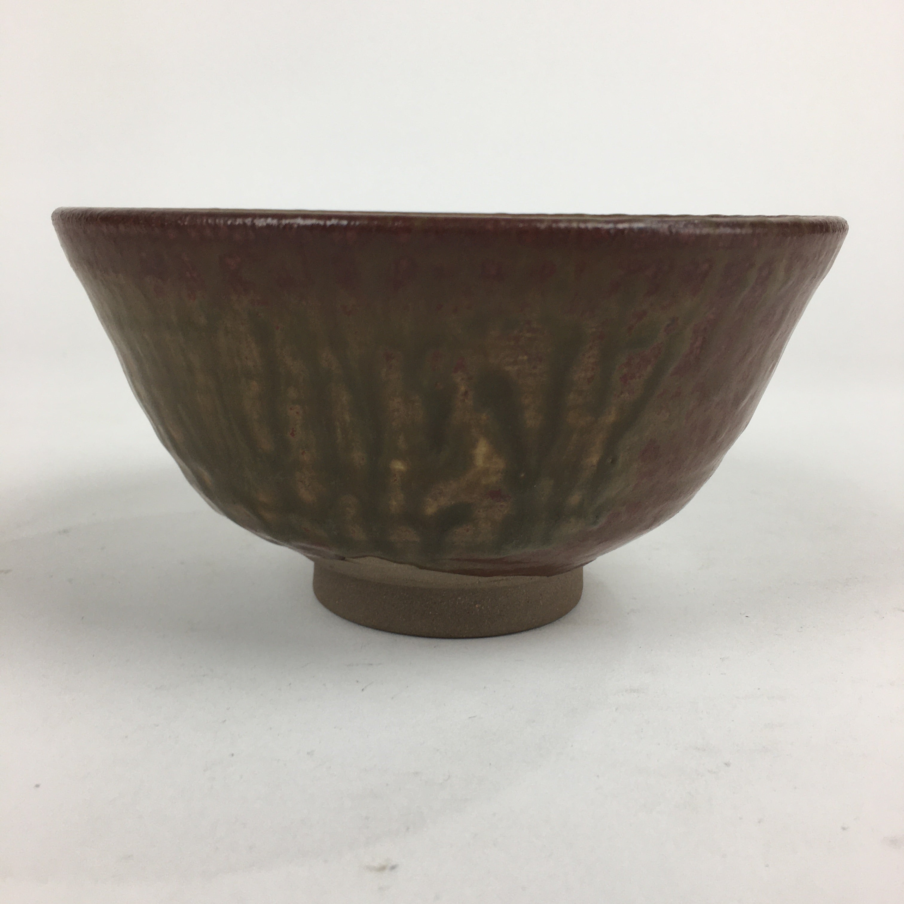 Japanese Tokoname Ware Ceramic Green Tea Bowl Vtg Chawan Boxed Pottery PX594