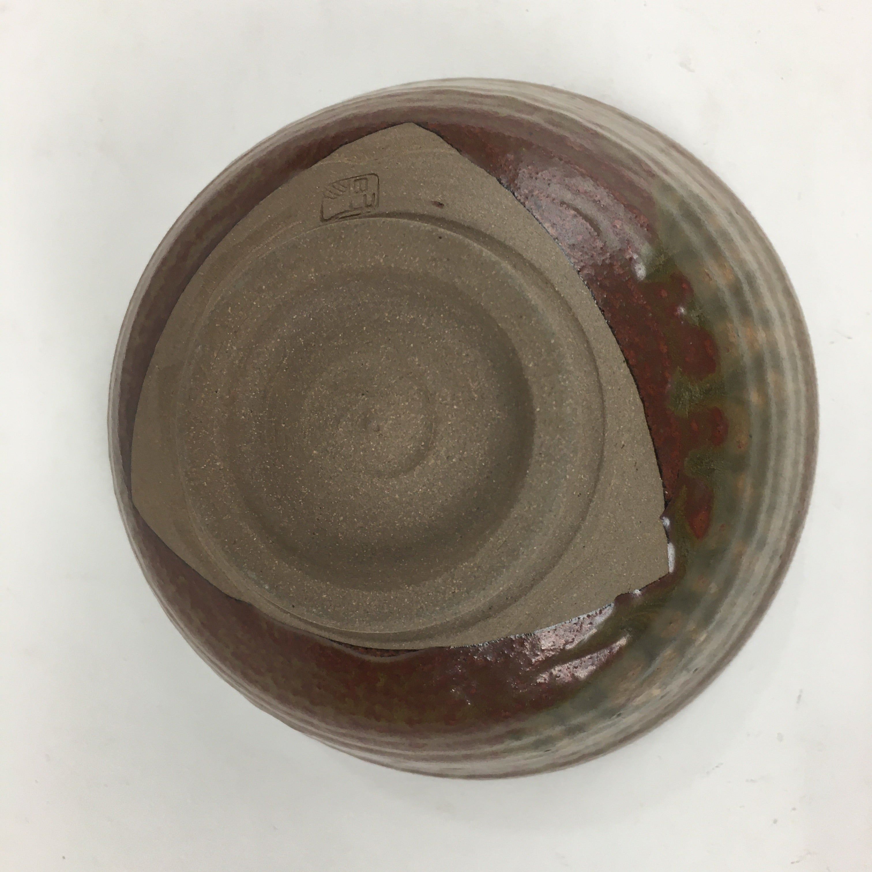 Japanese Tokoname Ware Ceramic Green Tea Bowl Vtg Chawan Boxed Pottery PX594