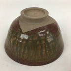 Japanese Tokoname Ware Ceramic Green Tea Bowl Vtg Chawan Boxed Pottery PX594