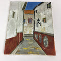 Japanese Town Side Street Oil Painting Picture Unframed Yoshihiro Hagino FL23