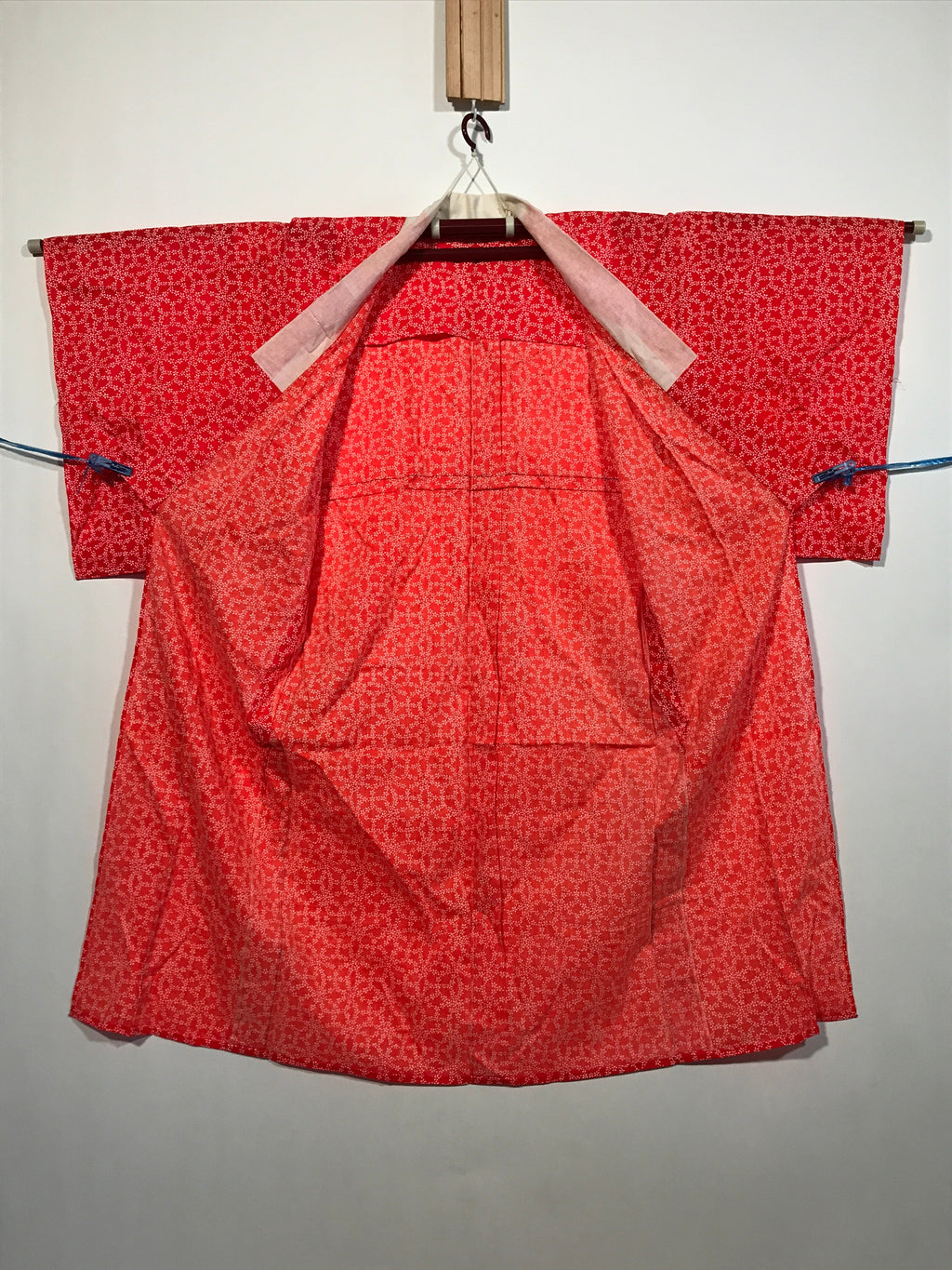Japanese Traditional Clothes Kimono Hadajyuban Vtg Underwear Inner Red KM220