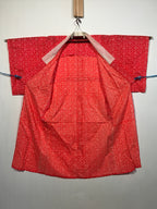 Japanese Traditional Clothes Kimono Hadajyuban Vtg Underwear Inner Red KM220
