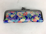 Japanese Traditional Craft Signature Stamp Case Vtg With Clasp Blue KB53
