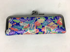 Japanese Traditional Craft Signature Stamp Case Vtg With Clasp Blue KB53