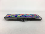 Japanese Traditional Craft Signature Stamp Case Vtg With Clasp Blue KB53