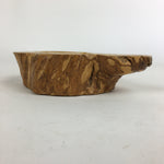 Japanese Tree Stump Ashtray Vtg Wood Ornament Display Brown Haizara JK244