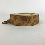 Japanese Tree Stump Ashtray Vtg Wood Ornament Display Brown Haizara JK244