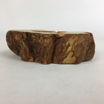 Japanese Tree Stump Ashtray Vtg Wood Ornament Display Brown Haizara JK245