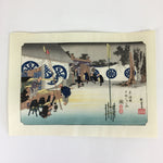 Japanese Ukiyoe Hiroshige Utagawa The Fifty-Three Stations of The Tōkaidō FL76