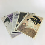 Japanese Ukiyoe Sharaku Utamaro 24 Selections Vtg Yomiuri Press No.4 FL66