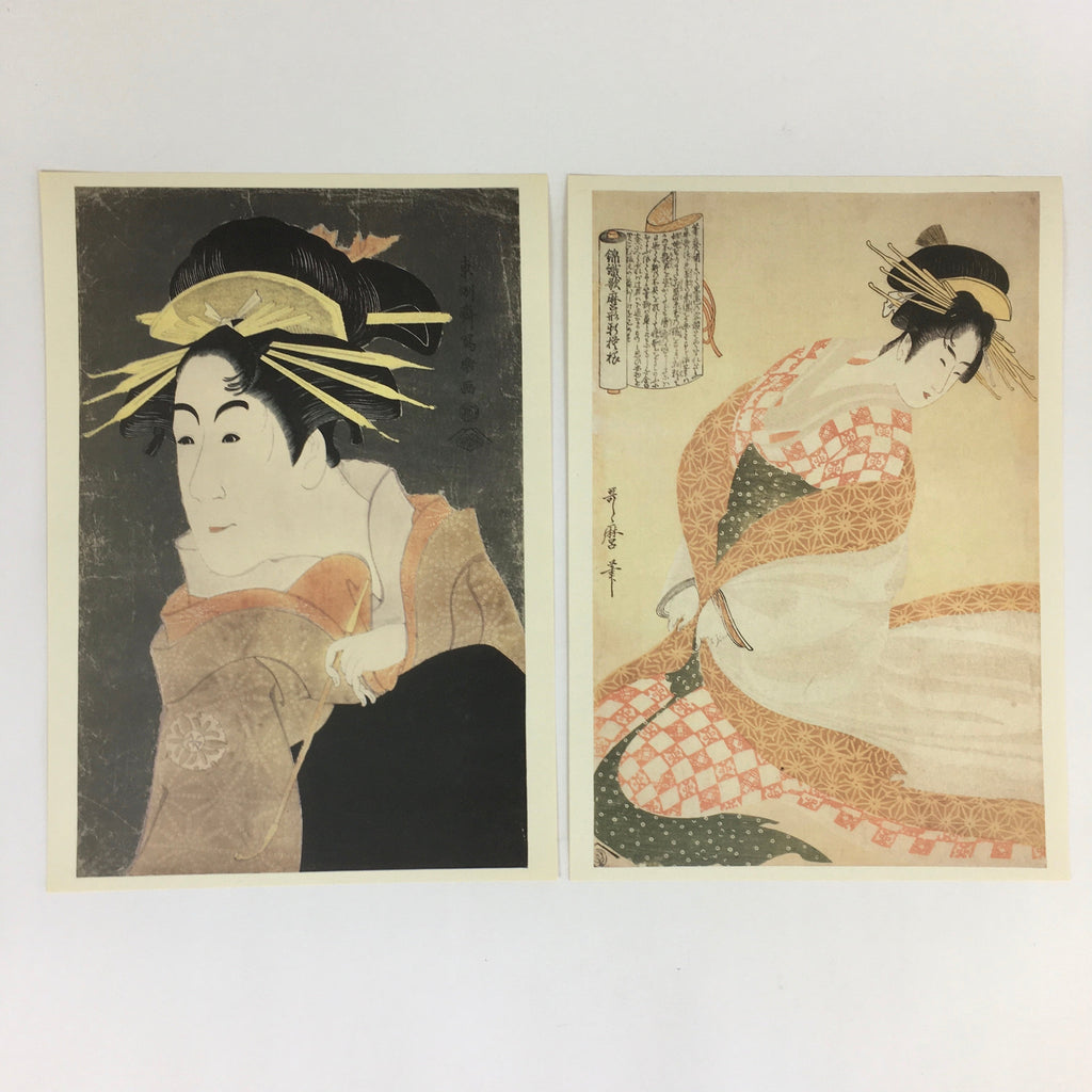 Japanese Ukiyoe Sharaku Utamaro 24 Selections Vtg Yomiuri Press No.6 FL67