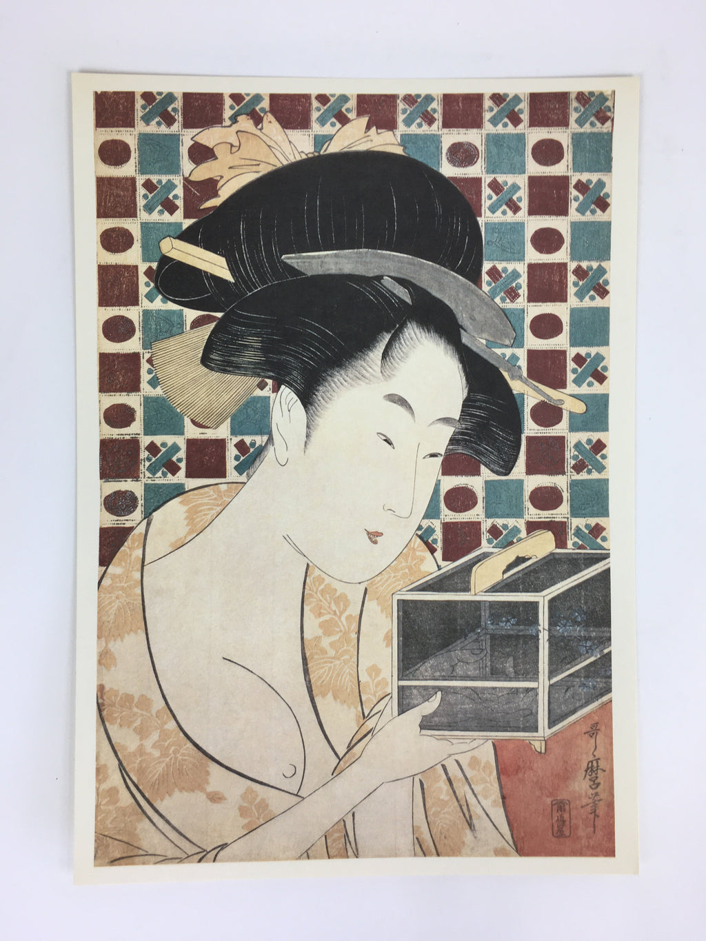 Japanese Ukiyoe Sharaku Utamaro 24 Selections Vtg Yomiuri Press No.9 FL73