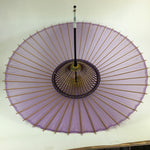 Japanese Umbrella Parasol Vtg Wagasa Bangasa Geisha Bamboo Red Purple JK371