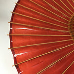 Japanese Umbrella Parasol Vtg Wagasa Bangasa Geisha Paper Bamboo Red JK369