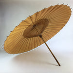 Japanese Umbrella Parasol Wagasa Bangasa Geisha Bamboo Paper Brown JK372