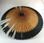 Japanese Umbrella Parasol Wagasa Bangasa Geisha Bamboo Paper Orange JK378