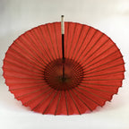 Japanese Umbrella Parasol Wagasa Bangasa Geisha Bamboo Paper Red JK375