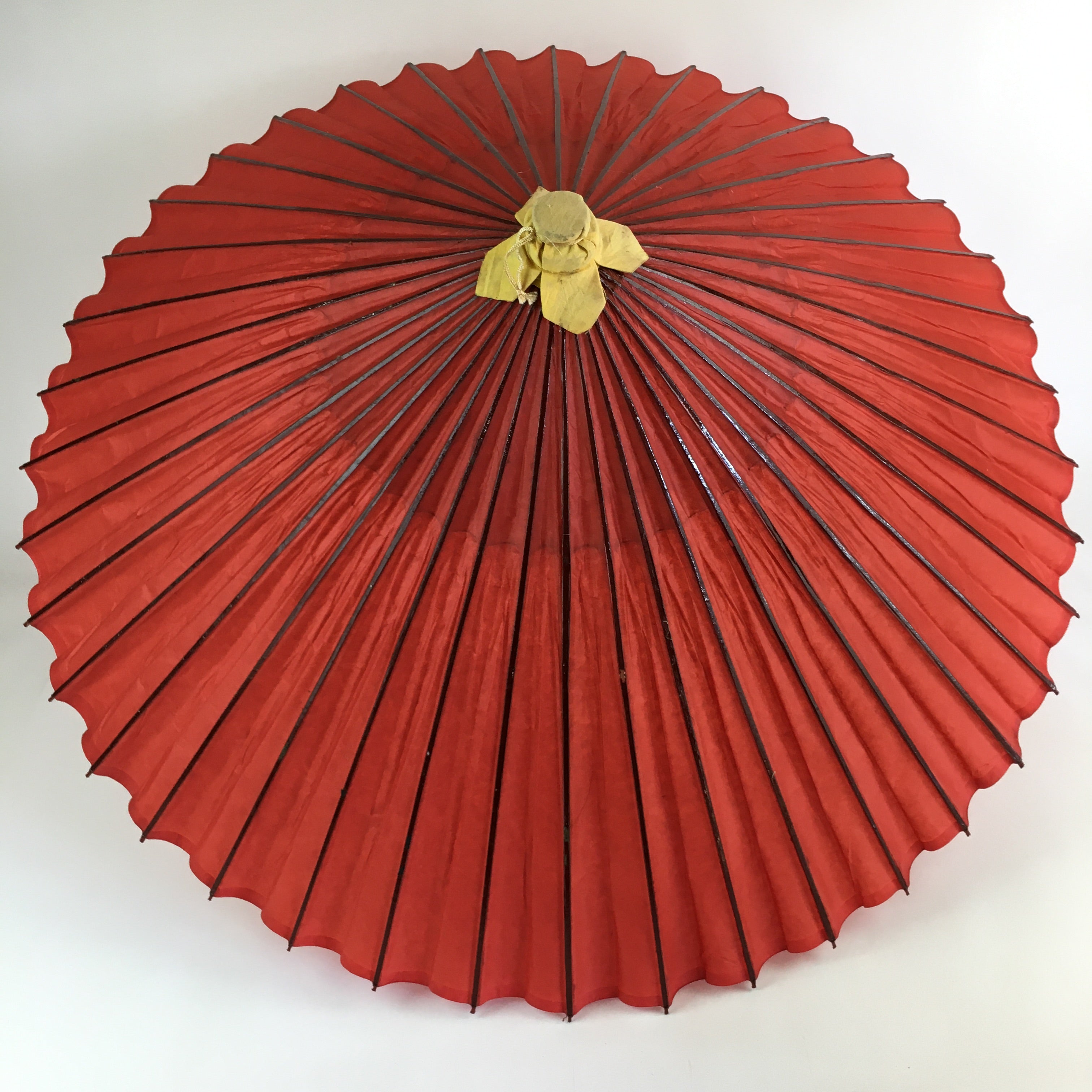Japanese Umbrella Parasol Wagasa Bangasa Geisha Bamboo Paper Red JK375