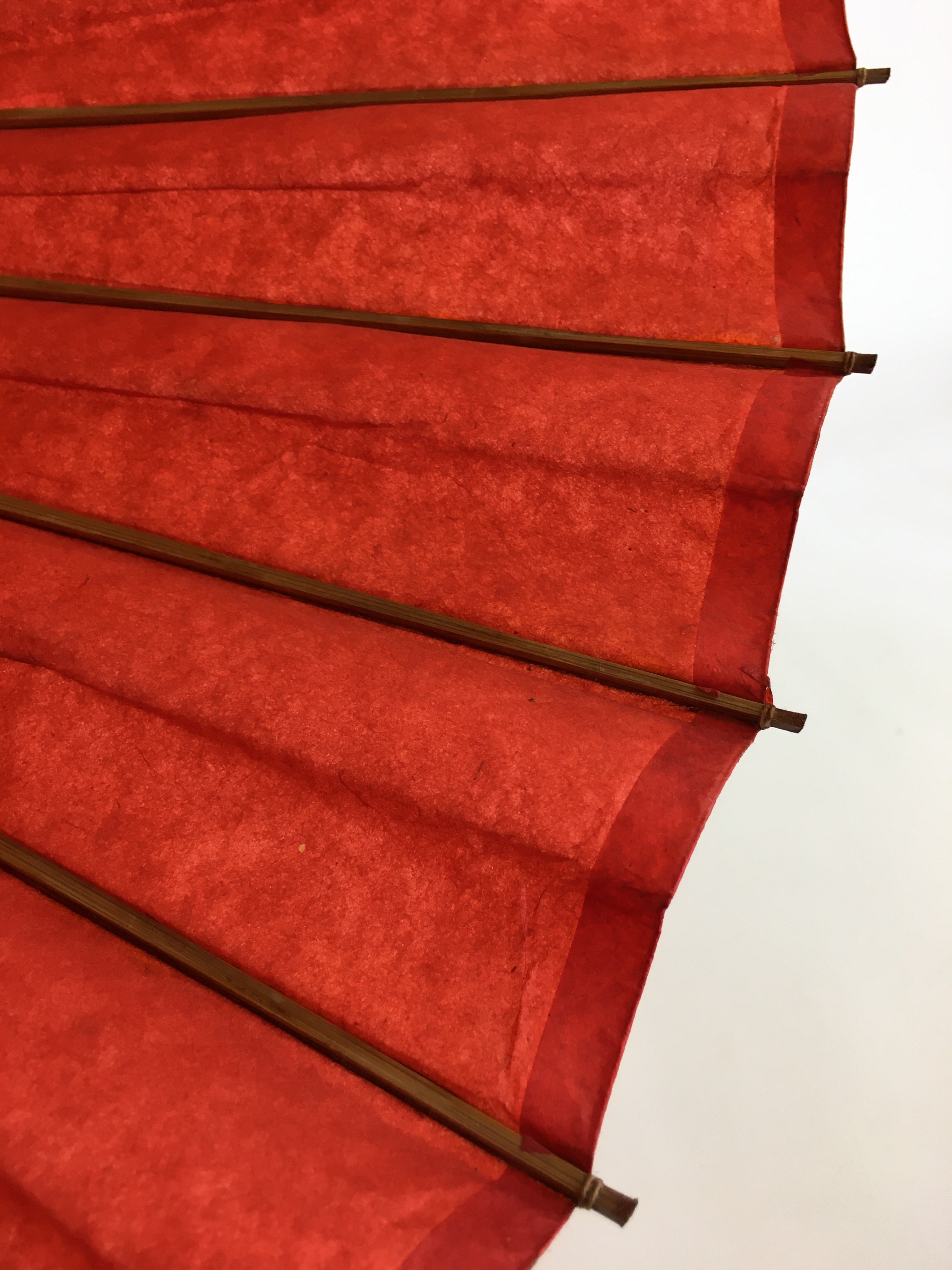 Japanese Umbrella Parasol Wagasa Bangasa Geisha Bamboo Paper Red JK375