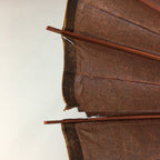 Japanese Umbrella Parasol Wagasa Bangasa Geisha Bamboo Silk Brown JK376