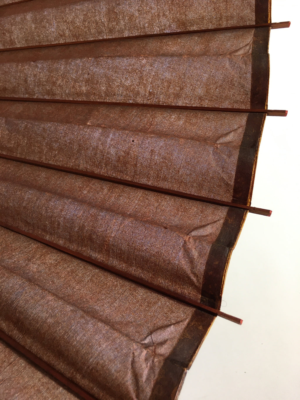 Japanese Umbrella Parasol Wagasa Bangasa Geisha Bamboo Silk Brown JK376