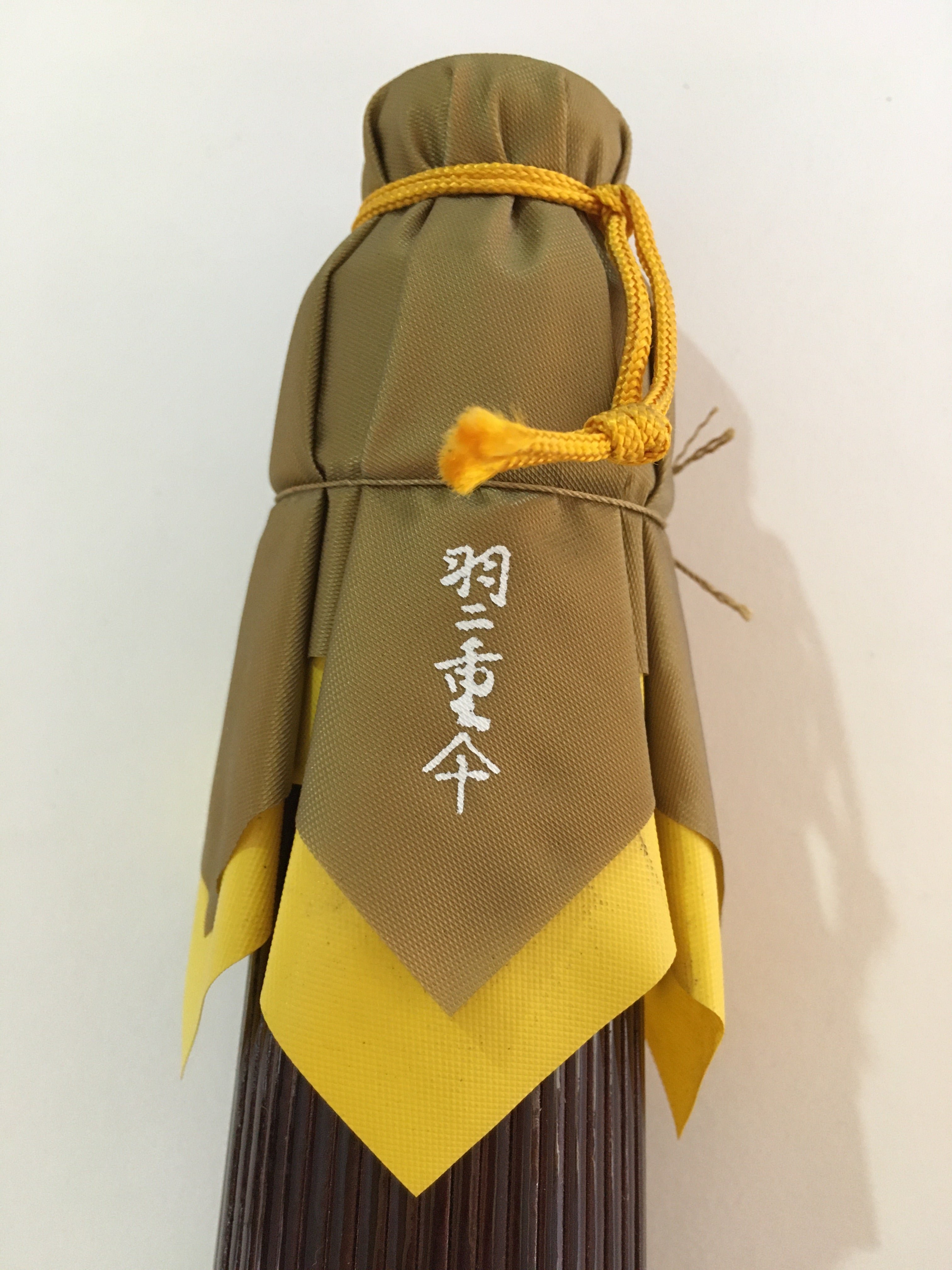 Japanese Umbrella Parasol Wagasa Bangasa Geisha Bamboo Silk Brown JK376
