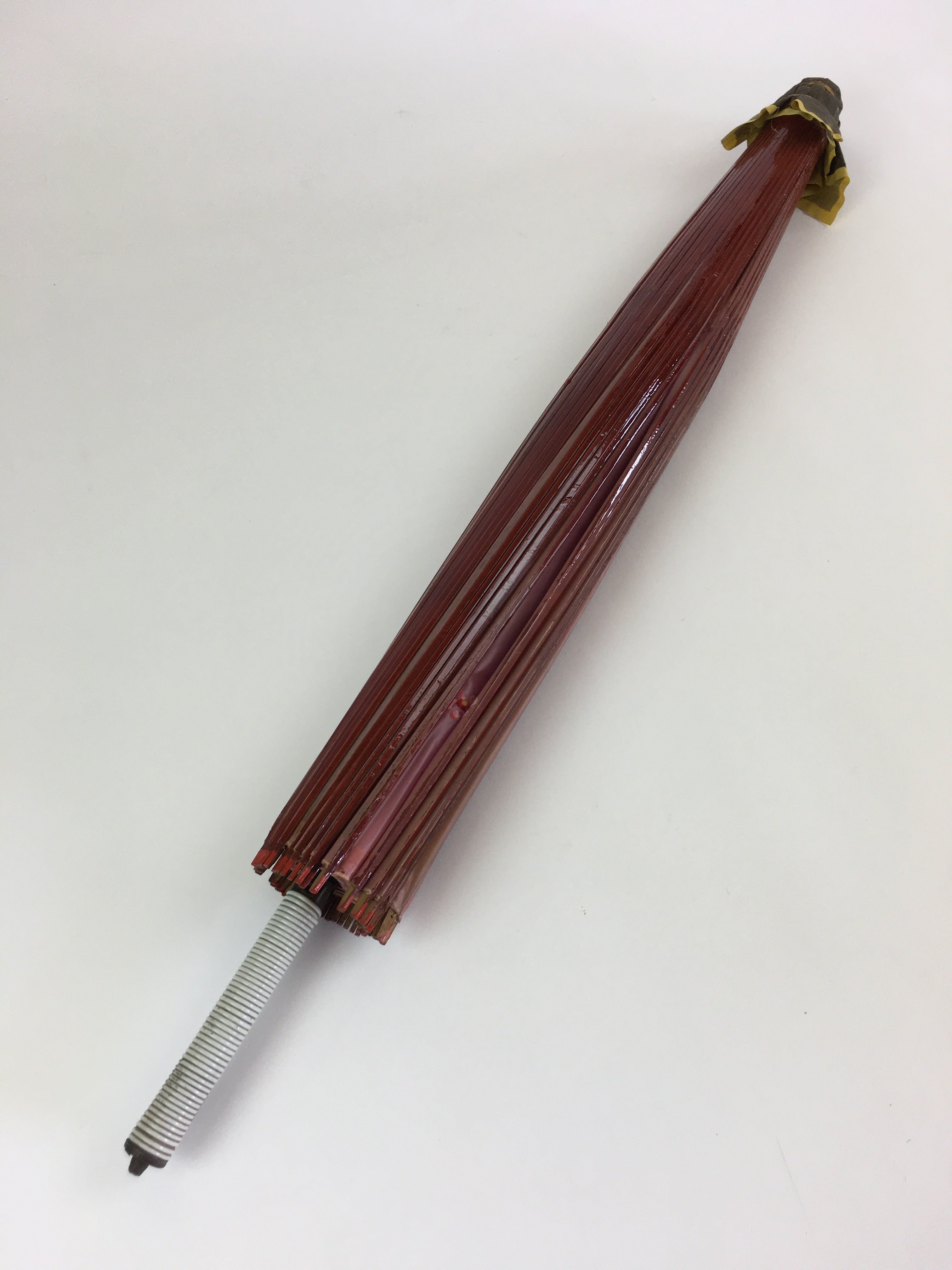 Japanese Umbrella Parasol Wagasa Bangasa Geisha Bamboo Vinyl Pink JK377