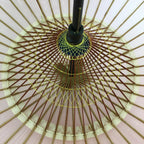Japanese Umbrella Parasol Wagasa Bangasa Geisha Bamboo Vinyl Pink JK377