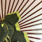 Japanese Umbrella Parasol Wagasa Bangasa Geisha Bamboo Vinyl Pink JK377