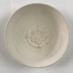 Japanese Unglazed Sake Cup Vtg Chrysanthemum Crest Army Sakazuki PX652