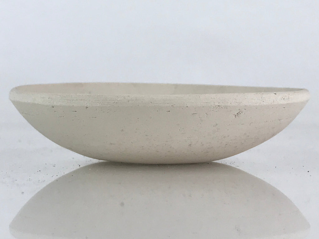 Japanese Unglazed Sake Cup Vtg Chrysanthemum Crest Army Sakazuki PX652