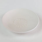 Japanese Unglazed Sake Cup Vtg Chrysanthemum Crest Army Sakazuki PY115