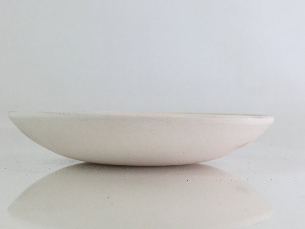 Japanese Unglazed Sake Cup Vtg Chrysanthemum Crest Army Sakazuki PY116