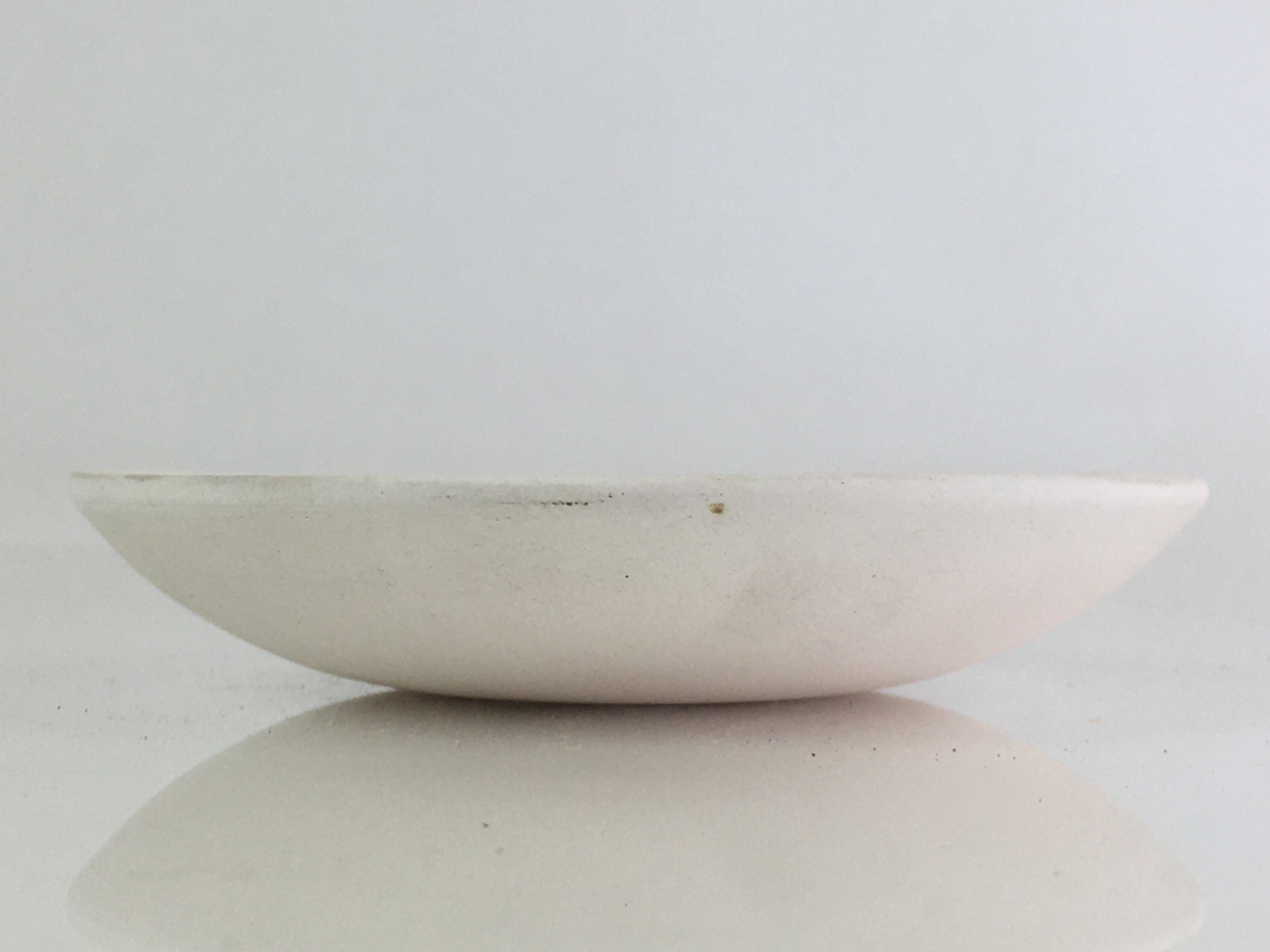 Japanese Unglazed Sake Cup Vtg Chrysanthemum Crest Army Sakazuki PY116