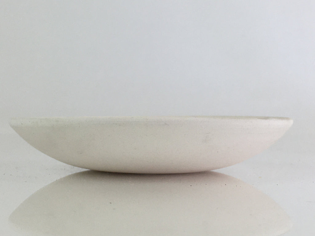 Japanese Unglazed Sake Cup Vtg Chrysanthemum Crest Army Sakazuki PY116