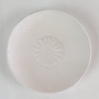 Japanese Unglazed Sake Cup Vtg Chrysanthemum Crest Army Sakazuki PY116