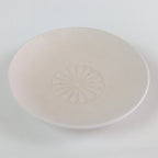 Japanese Unglazed Sake Cup Vtg Chrysanthemum Crest Army Sakazuki PY117