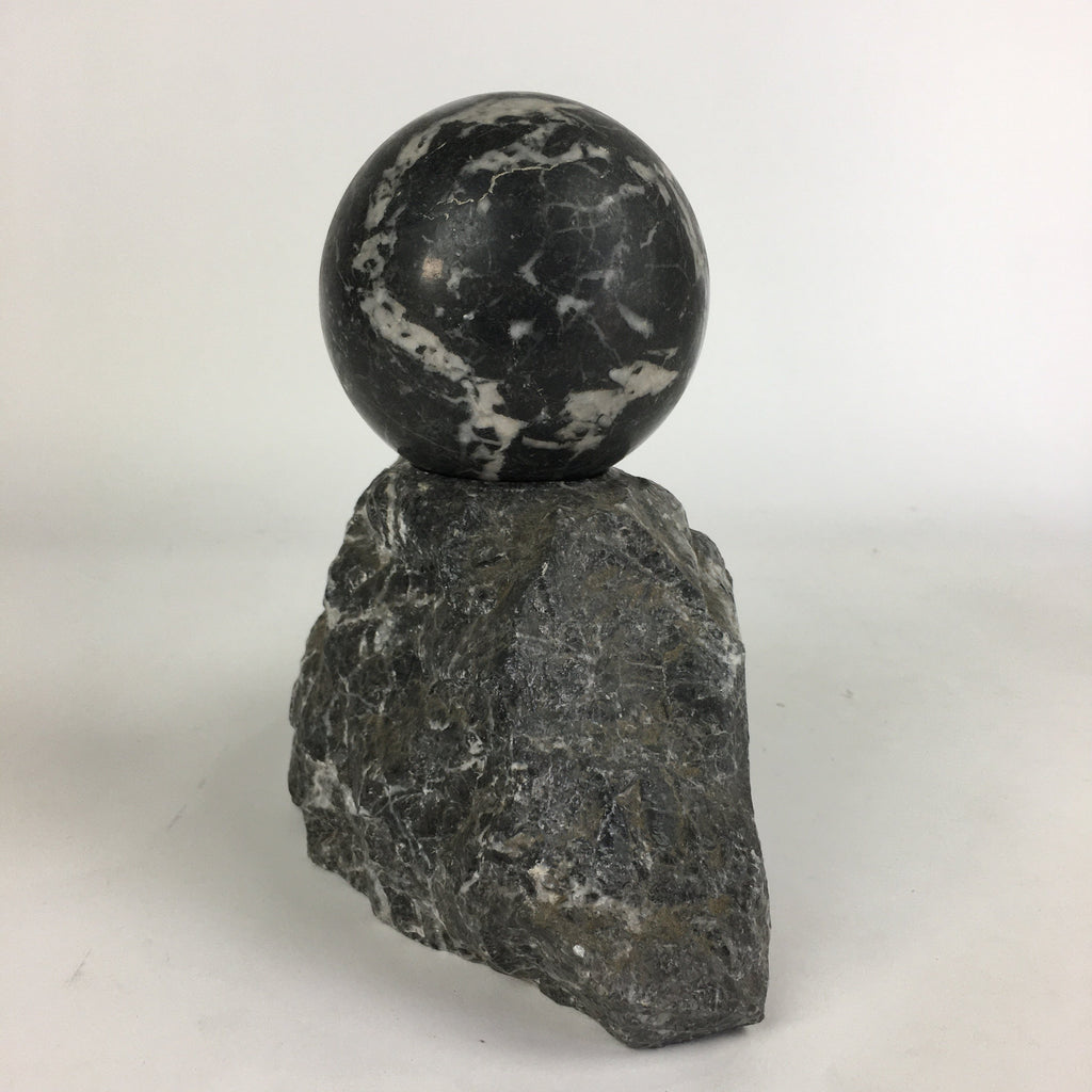 Japanese Viewing Stone Sphere Ball Zen Buddhist Viewing Stone Suiseki JK214