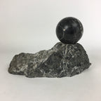 Japanese Viewing Stone Sphere Ball Zen Buddhist Viewing Stone Suiseki JK214