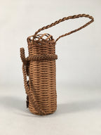 Japanese Vine Basket Flower Vase Vtg Ikebana Arrangement Kado Hanging B149