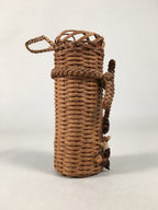 Japanese Vine Basket Flower Vase Vtg Ikebana Arrangement Kado Hanging B149