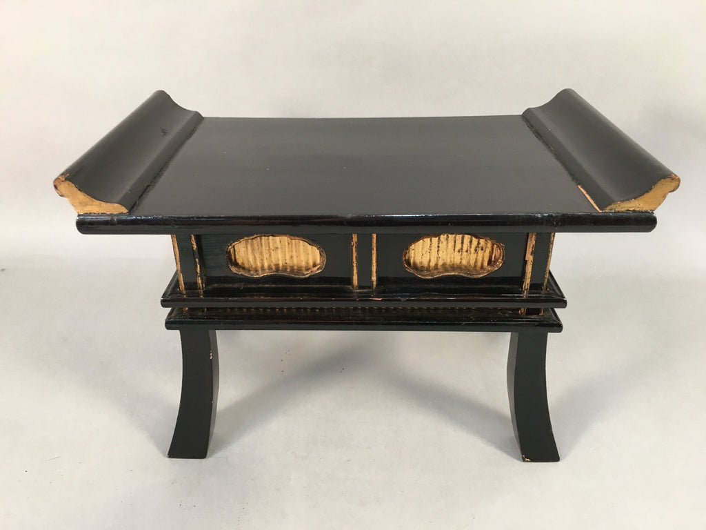 Japanese Vng Buddhist Altar Fitting Offering Table Black Kyozukue BU383