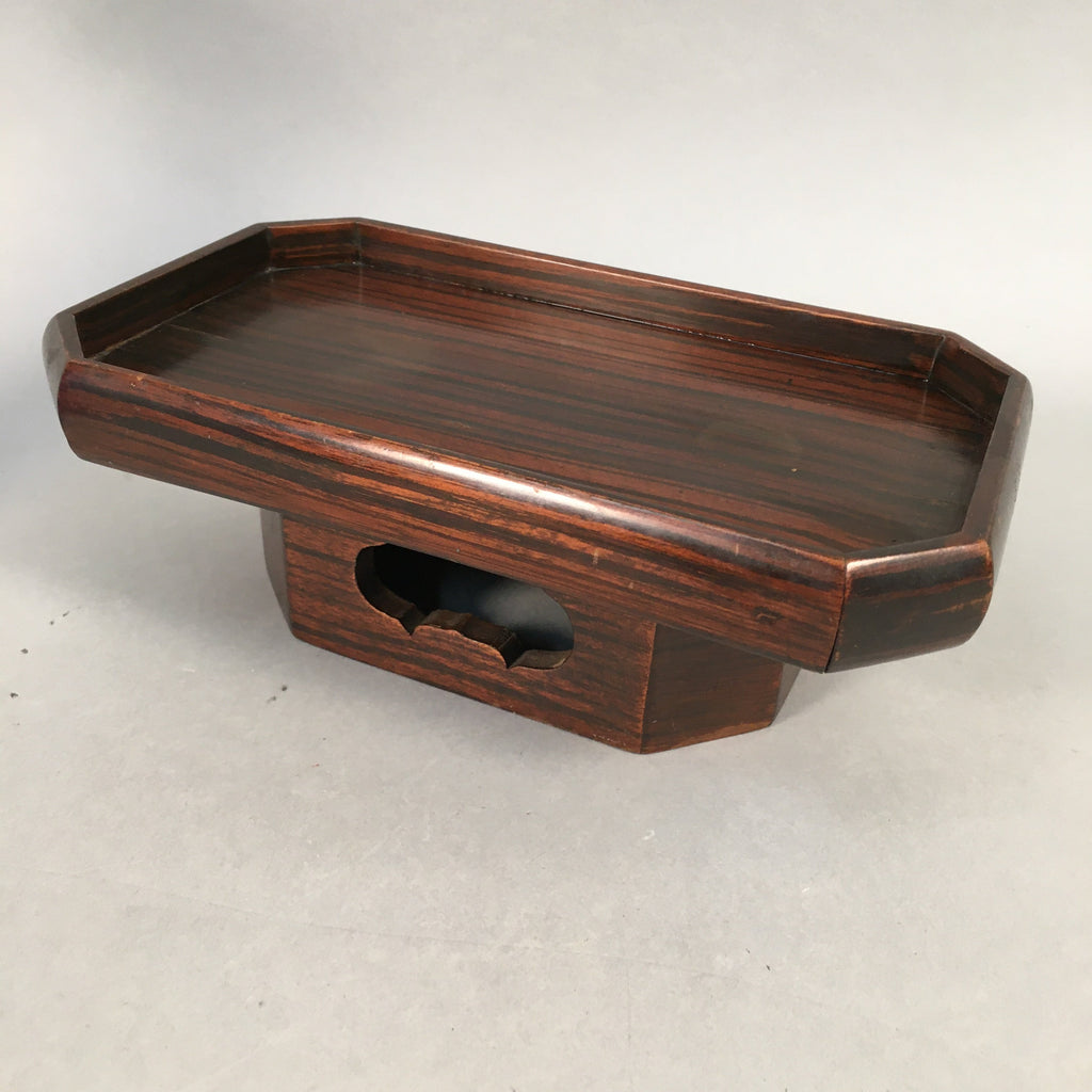 Japanese Vng Buddhist Altar Fitting Offering Table Brown Ceremony BU388