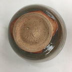 Japanese Vtg Ceramic Tea Ceremony Bowl Chawan Brown Pottery Crane GTB729