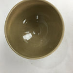 Japanese Vtg Ceramic Tea Ceremony Bowl Chawan Brown Pottery Crane GTB730