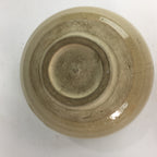 Japanese Vtg Ceramic Tea Ceremony Bowl Chawan Brown Pottery Crane GTB730