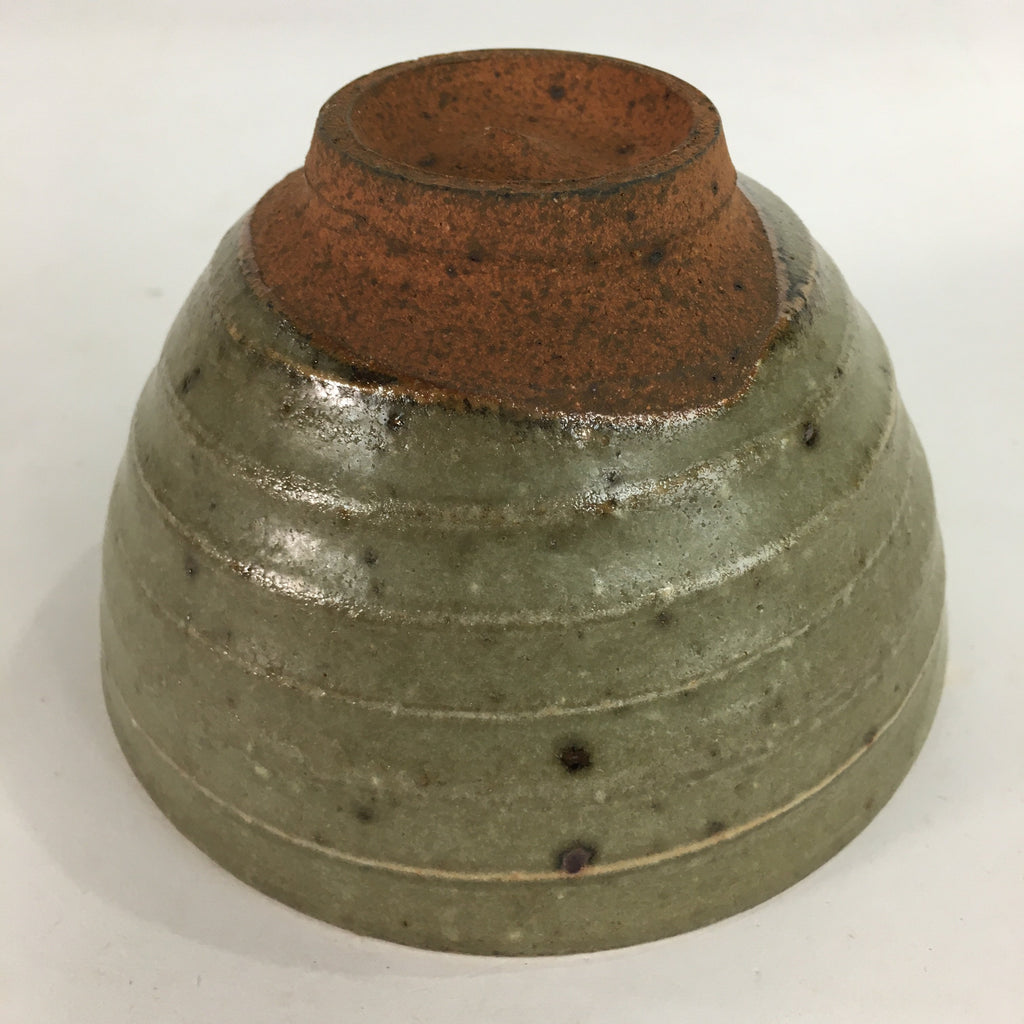 Japanese Vtg Ceramic Tea Ceremony Bowl Chawan Brown Pottery Kintsugi GTB714