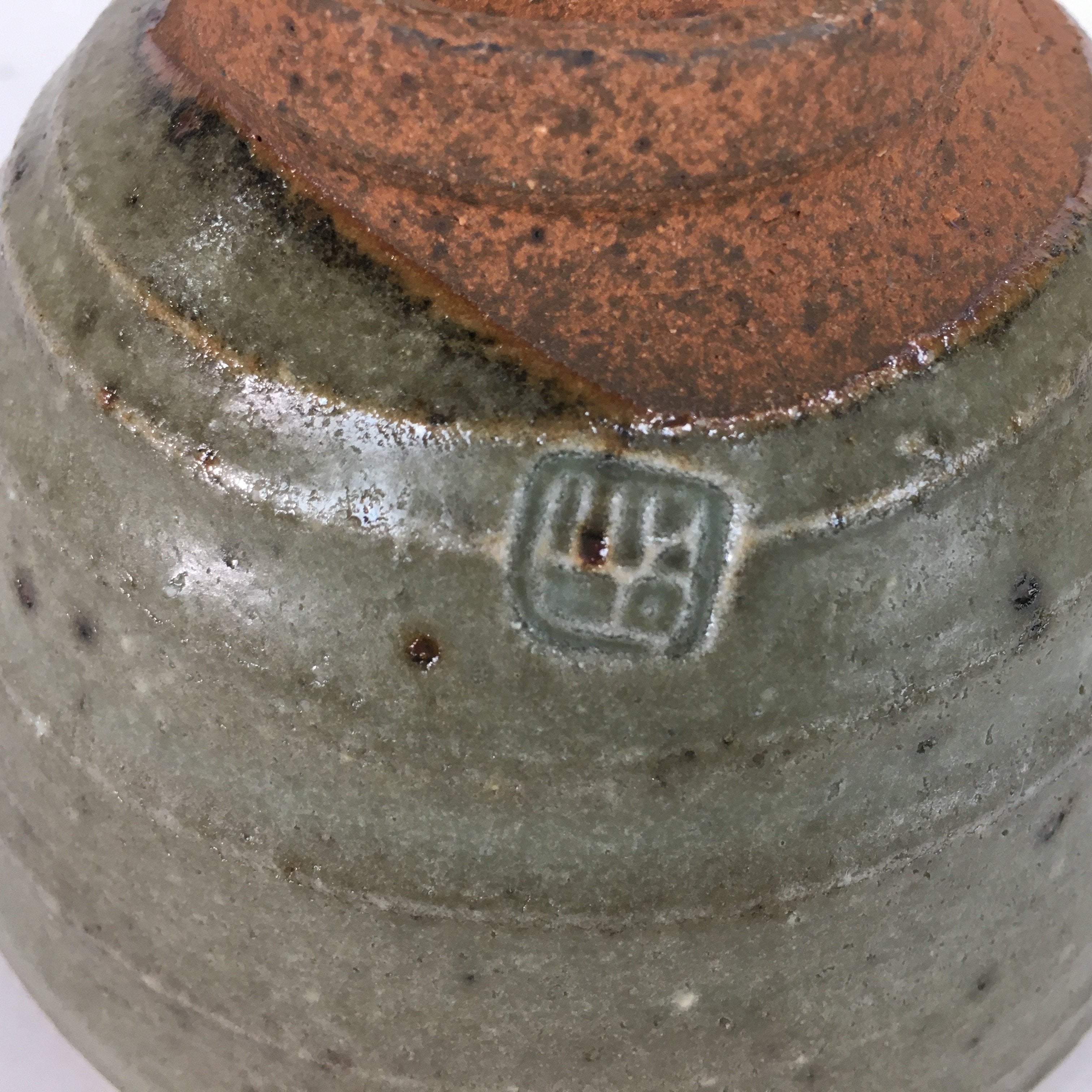 Japanese Vtg Ceramic Tea Ceremony Bowl Chawan Brown Pottery Kintsugi GTB714